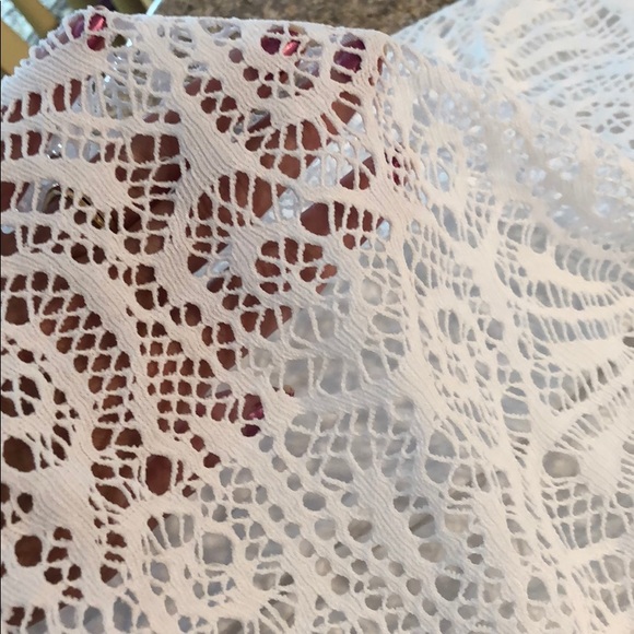 APT.9 White Lined Lace Dress - Great Swim Cover Up - Picture 13 of 15